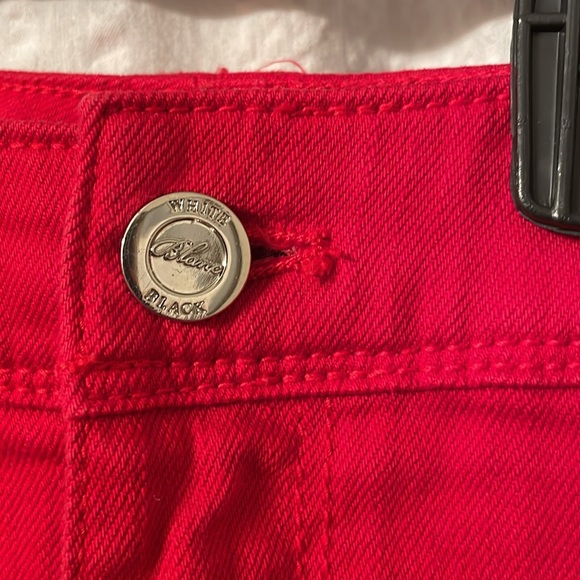 White House Black Market red slim ankle jeans size 12 - Picture 4 of 9
